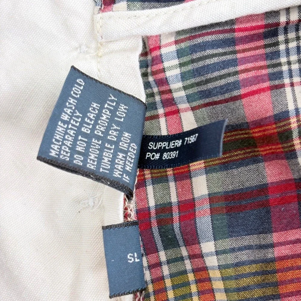 Polo Ralph Lauren Shorts Multicolor Plaid Authentic India Madras Mens 32